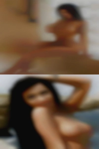 Nude naked woman hairy food.
